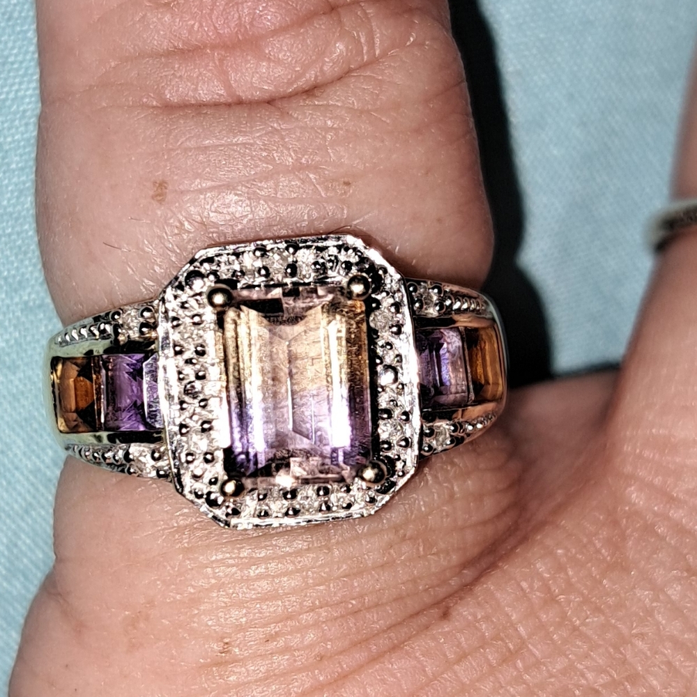 10k Ametrine Ring
